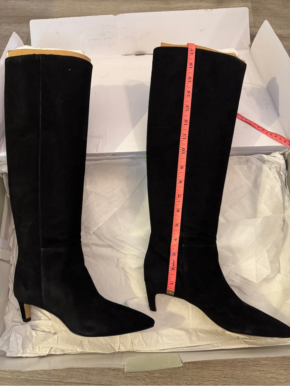 Everlane Studio Knee-High Boots in Black Suede - Picture 6 of 8